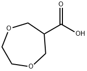 1,4-dioxepane-6-carboxylic acid Structure