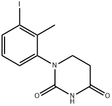 2,4(1H,3H)-Pyrimidinedione, dihydro-1-(3-iodo-2-methylphenyl)- 구조식 이미지