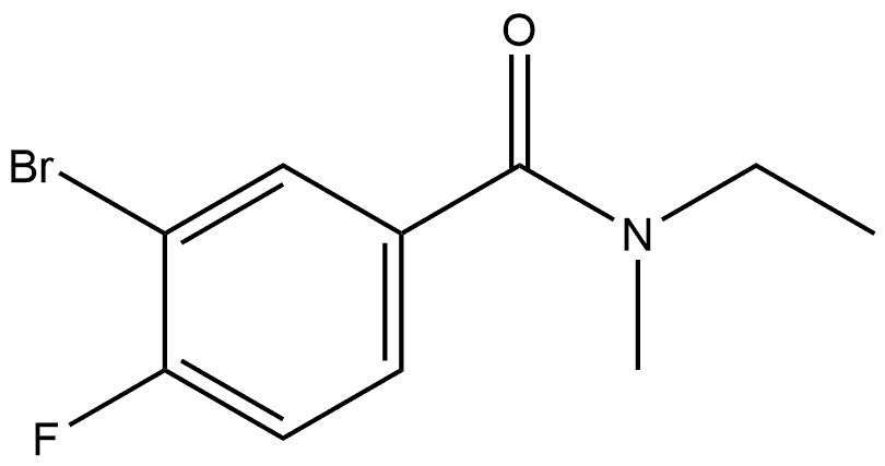 3-Bromo-N-ethyl-4-fluoro-N-methylbenzamide Structure