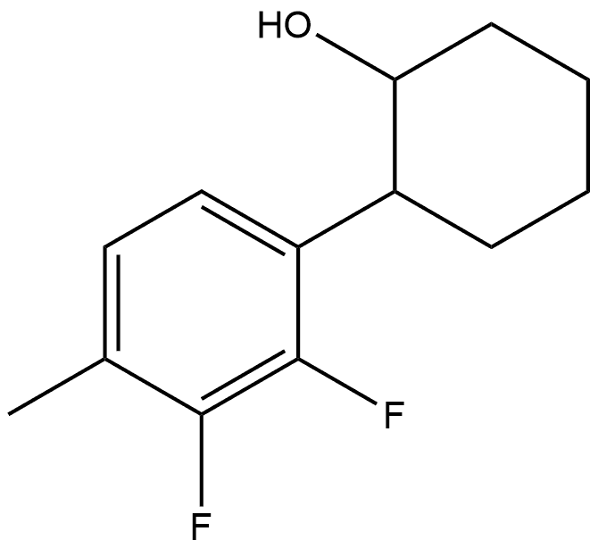 2-(2,3-Difluoro-4-methylphenyl)cyclohexanol Structure