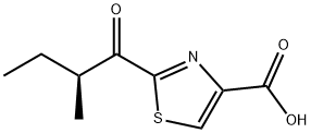 4-Thiazolecarboxylic acid, 2-(2-methyl-1-oxobutyl)-, (S)- (9CI) Structure