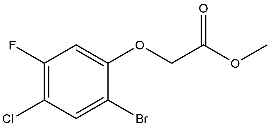 Methyl 2-(2-bromo-4-chloro-5-fluorophenoxy)acetate Structure