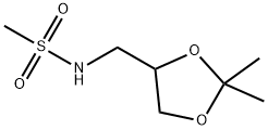 Methanesulfonamide, N-[(2,2-dimethyl-1,3-dioxolan-4-yl)methyl]- Structure