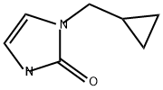 2H-Imidazol-2-one, 1-(cyclopropylmethyl)-1,3-dihydro- 구조식 이미지