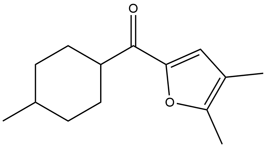 (4,5-Dimethyl-2-furanyl)(4-methylcyclohexyl)methanone Structure