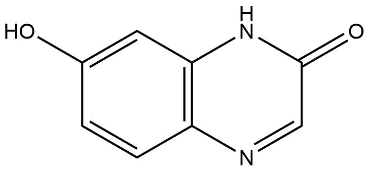 7-Hydroxyquinoxalin-2(1H)-one 구조식 이미지