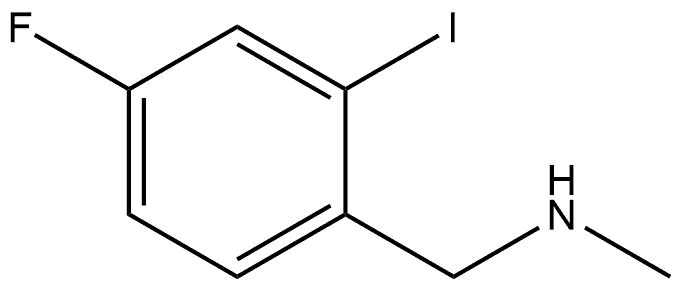 (4-Fluoro-2-iodo-benzyl)-methyl-amine Structure