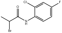 Propanamide, 2-bromo-N-(2-chloro-4-fluorophenyl)- Structure