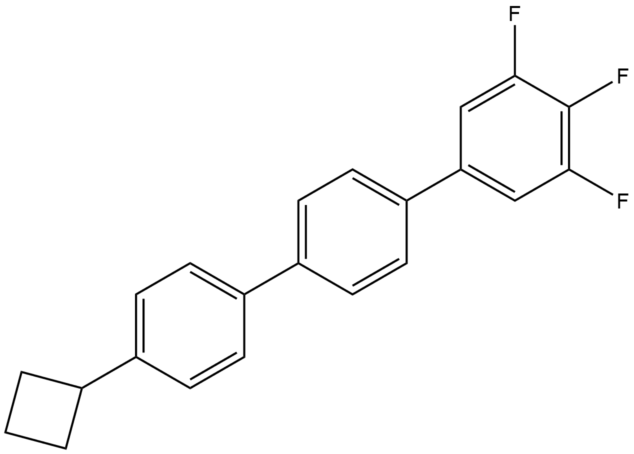 4''-Cyclobutyl-3,4,5-trifluoro-1,1':4',1''-terphenyl Structure