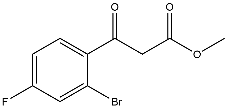 Methyl 2-bromo-4-fluoro-β-oxobenzenepropanoate Structure