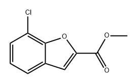 2-Benzofurancarboxylic acid, 7-chloro-, methyl ester Structure