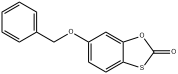 1,3-Benzoxathiol-2-one, 6-(phenylmethoxy)- Structure