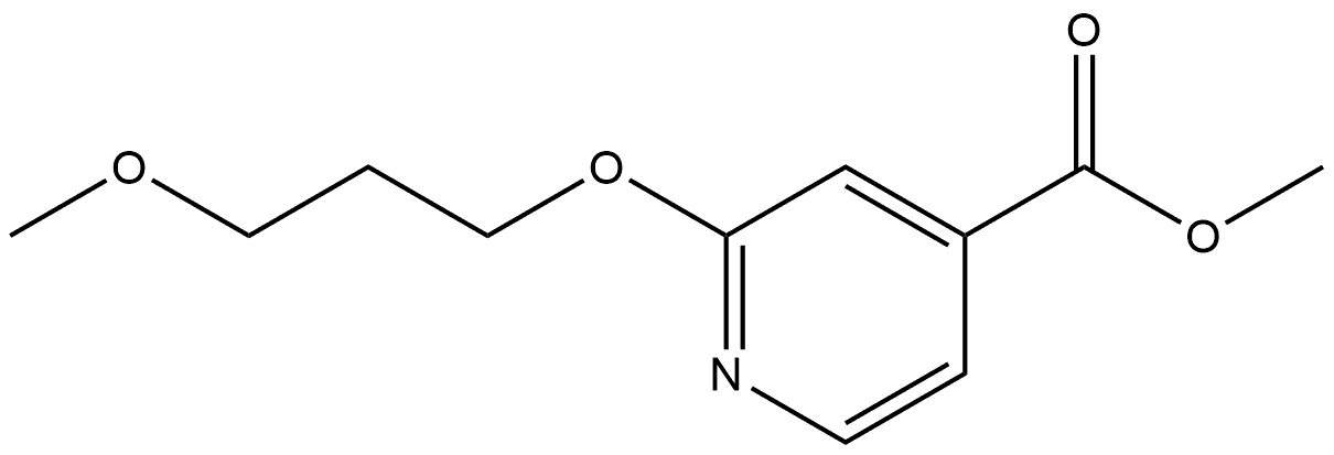 Methyl 2-(3-methoxypropoxy)-4-pyridinecarboxylate Structure