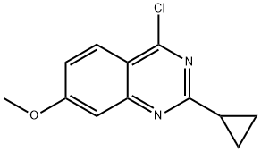 4-chloro-2-cyclopropyl-7-methoxyquinazoline Structure