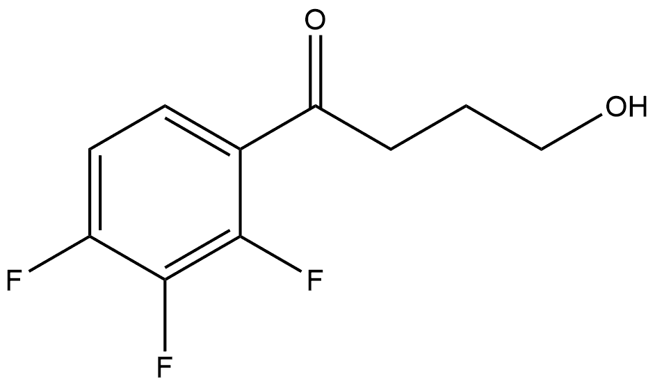 4-Hydroxy-1-(2,3,4-trifluorophenyl)-1-butanone Structure