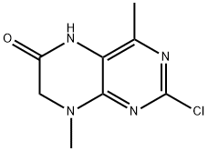 2-chloro-4,8-dimethyl-5,6,7,8-tetrahydropteridin-6 -one Structure