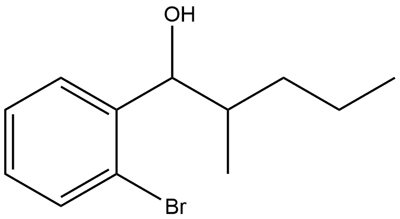 2-Bromo-α-(1-methylbutyl)benzenemethanol Structure