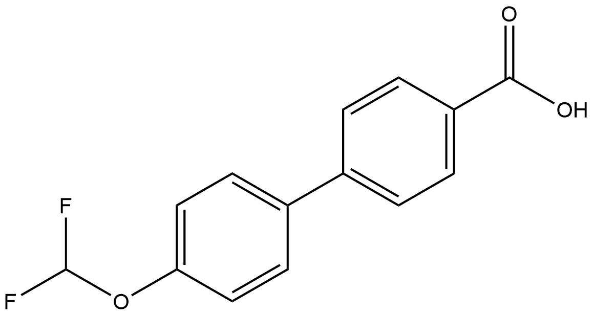 4'-(Difluoromethoxy)[1,1'-biphenyl]-4-carboxylic acid Structure