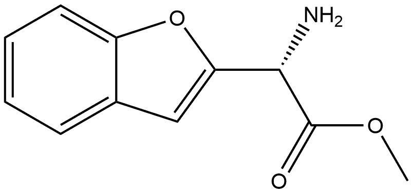 methyl (S)-2-amino-2-(benzofuran-2-yl)acetate Structure