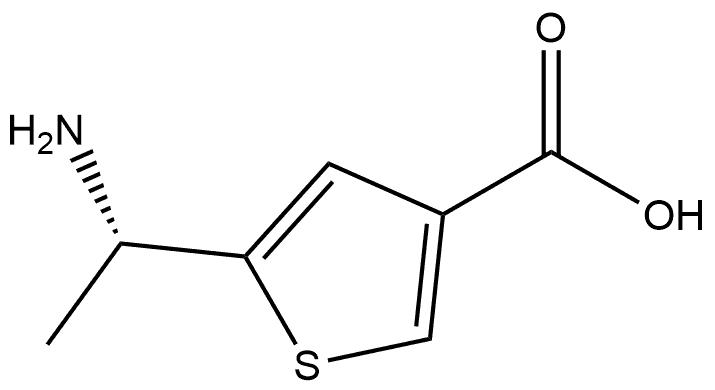 5-[(1S)-1-Aminoethyl]-3-thiophenecarboxylic acid 구조식 이미지