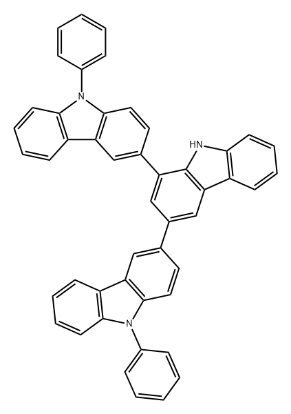 3,1':3',3''-Ter-9H-carbazole, 9,9''-diphenyl- Structure