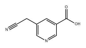 3-Pyridinecarboxylic acid, 5-(cyanomethyl)- 구조식 이미지
