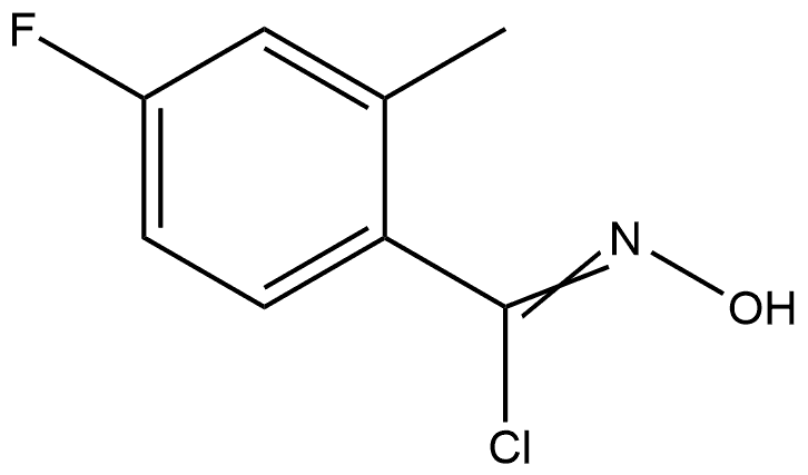 4-Fluoro-N-hydroxy-2-methylbenzimidoyl Chloride Structure