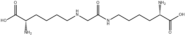 (2S)-amino-6-(2-((5S)-amino-5-carboxypentylamino)acetamido)hexanoic acid hydrochloride salt // Synonyms: Glyoxal-lysine-amide hydrochloride Structure