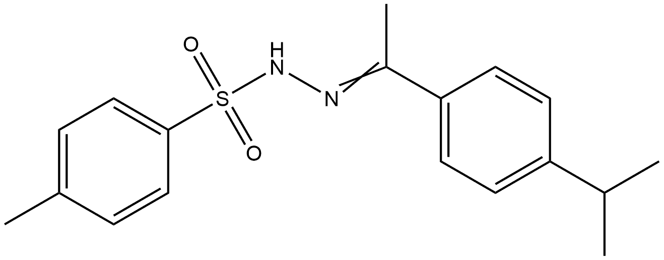 4-Methylbenzenesulfonic acid 2-[1-[4-(1-methylethyl)phenyl]ethylidene]hydrazide Structure