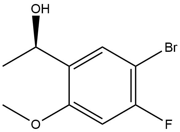 (R)-1-(5-bromo-4-fluoro-2-methoxyphenyl)ethan-1-ol Structure