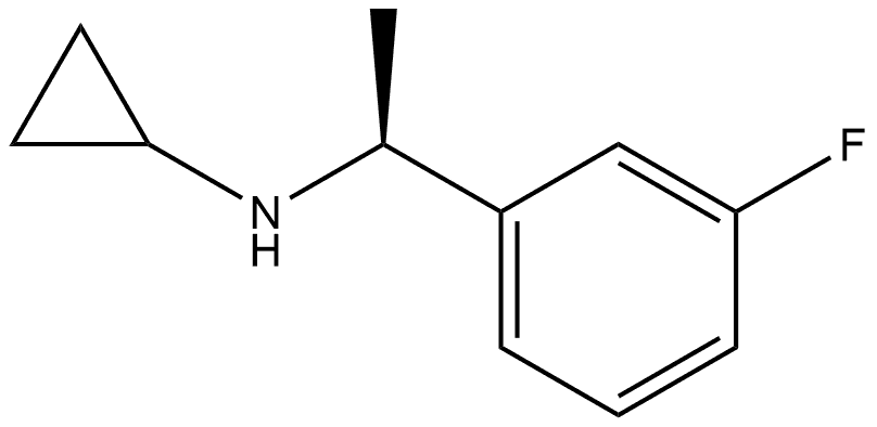 N-[(1S)-1-(3-Fluorophenyl)ethyl]cyclopropanamine hydrochloride 구조식 이미지