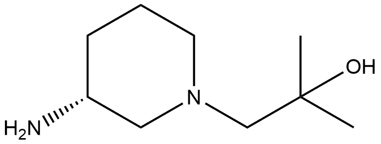 (3R)-3-Amino-α,α-dimethyl-1-piperidineethanol Structure