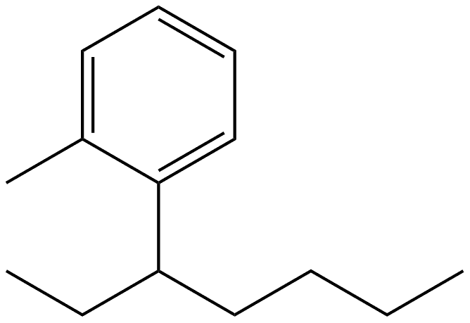 1-(1-Ethylpentyl)-2-methylbenzene Structure