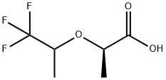 (2R)-2-(2,2,2-Trifluoro-1-methylethoxy)propanoic acid Structure