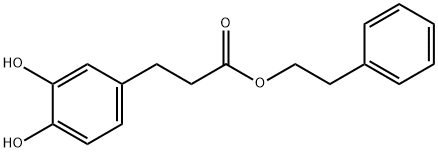 Benzenepropanoic acid, 3,4-dihydroxy-, 2-phenylethyl ester Structure