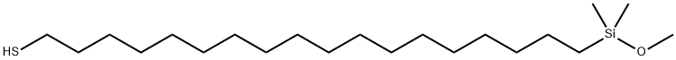 1-Octadecanethiol, 18-(methoxydimethylsilyl)- Structure