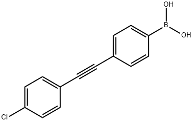 Boronic acid, [4-[(4-chlorophenyl)ethynyl]phenyl]- (9CI) 구조식 이미지