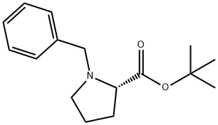 L-Proline, 1-(phenylmethyl)-, 1,1-dimethylethyl ester 구조식 이미지