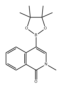 1(2H)-Isoquinolinone, 2-methyl-4-(4,4,5,5-tetramethyl-1,3,2-dioxaborolan-2-yl)- Structure