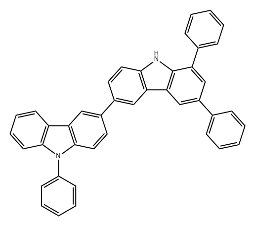 3,3'-Bi-9H-carbazole, 6,8,9'-triphenyl- Structure