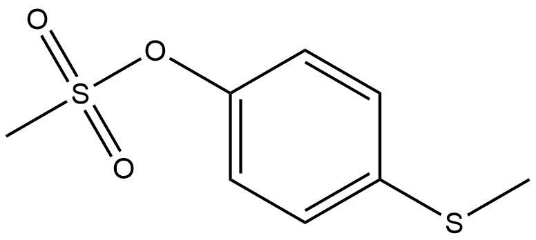 Phenol, 4-(methylthio)-, 1-methanesulfonate Structure