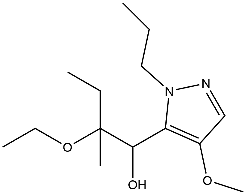 2-ethoxy-1-(4-methoxy-1-propyl-1H-pyrazol-5-yl)-2-methylbutan-1-ol Structure