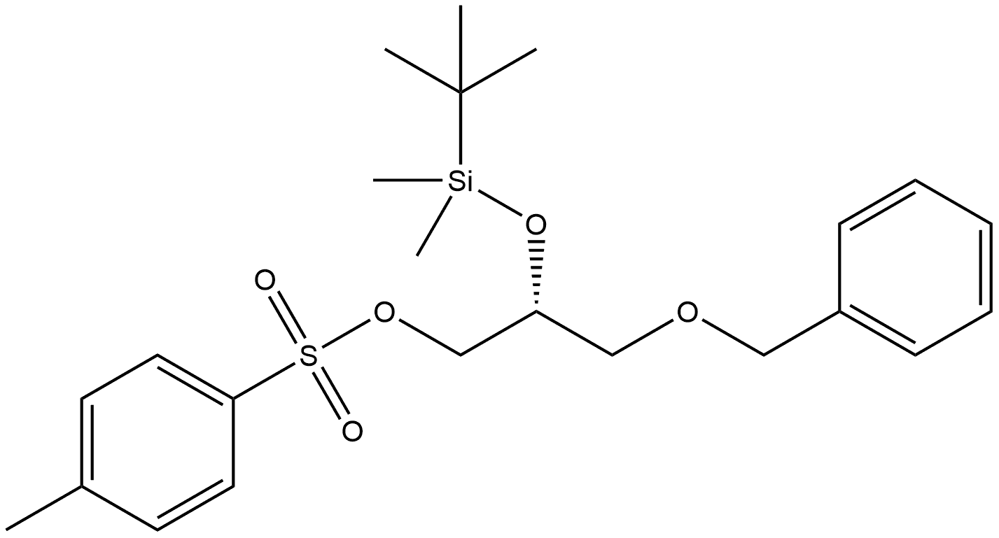 (S)-3-(benzyloxy)-2-((tert-butyldimethylsilyl)oxy)propyl 4-methylbenzenesulfonate Structure