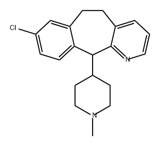 5H-Benzo[5,6]cyclohepta[1,2-b]pyridine, 8-chloro-6,11-dihydro-11-(1-methyl-4-piperidinyl)- Structure