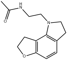 Acetamide, N-[2-(2,3,7,8-tetrahydro-1H-furo[2,3-g]indol-1-yl)ethyl]- Structure