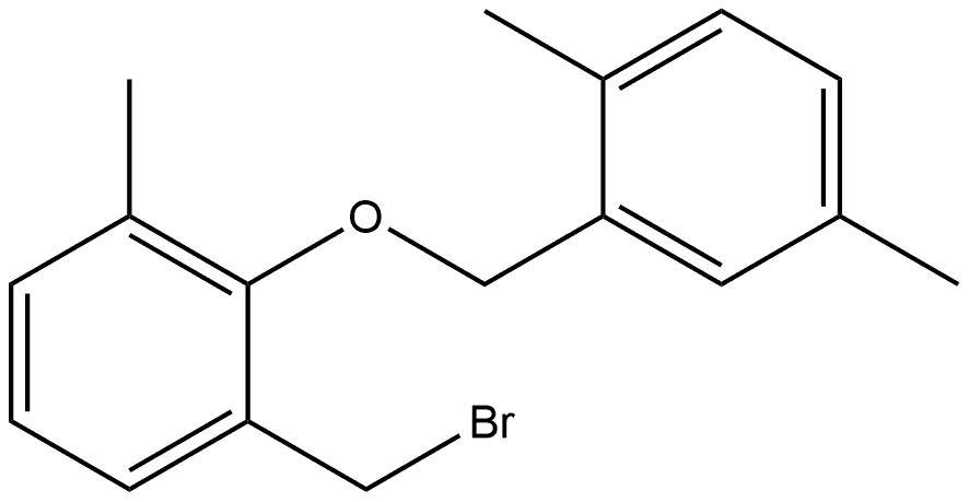 1-(Bromomethyl)-2-[(2,5-dimethylphenyl)methoxy]-3-methylbenzene Structure