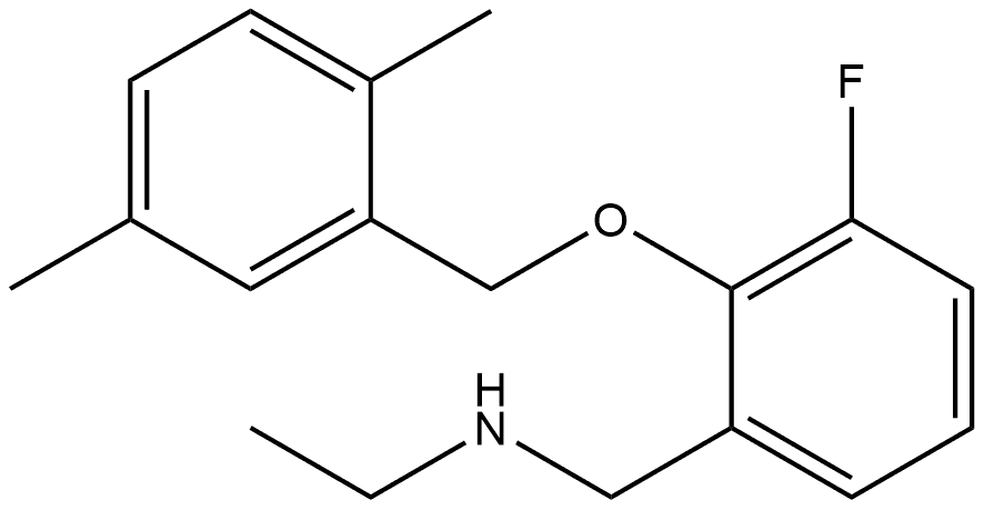 2-[(2,5-Dimethylphenyl)methoxy]-N-ethyl-3-fluorobenzenemethanamine Structure