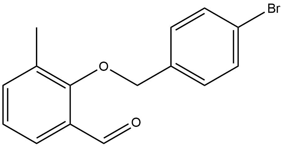 2-[(4-Bromophenyl)methoxy]-3-methylbenzaldehyde Structure