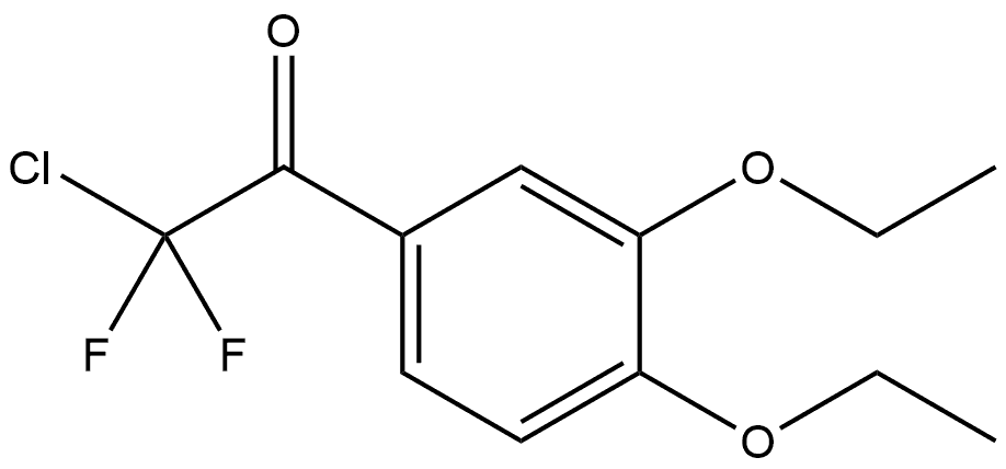 2-chloro-1-(3,4-diethoxyphenyl)-2,2-difluoroethanone Structure