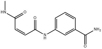 2-Butenediamide, N1-[3-(aminocarbonyl)phenyl]-N4-methyl-, (2Z)- Structure